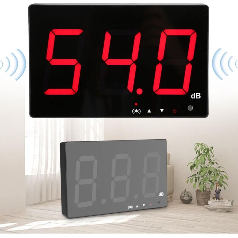 foto del prodotto tester di livello sonoro, tester di livello sonoro 30130 db con display lcd da 9,6 pollici