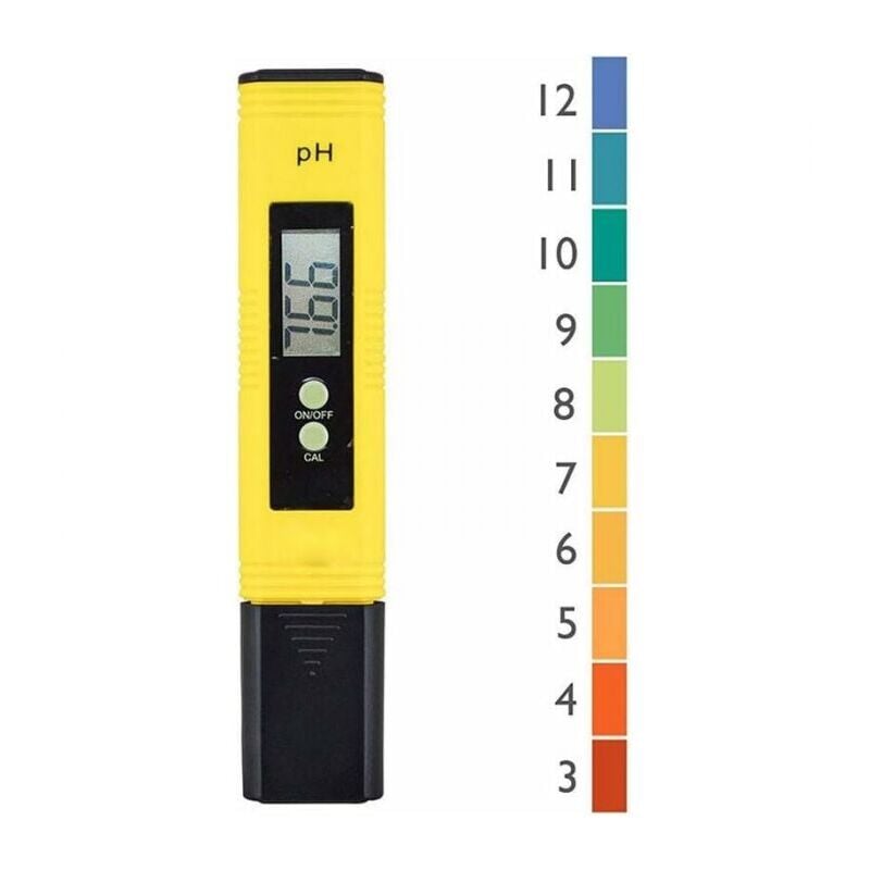 foto del prodotto tester di ph professionale, funzione di calibrazione automatica e intervallo di misurazione 0,00 14,00 per acquari portatili, piscine idroponiche,