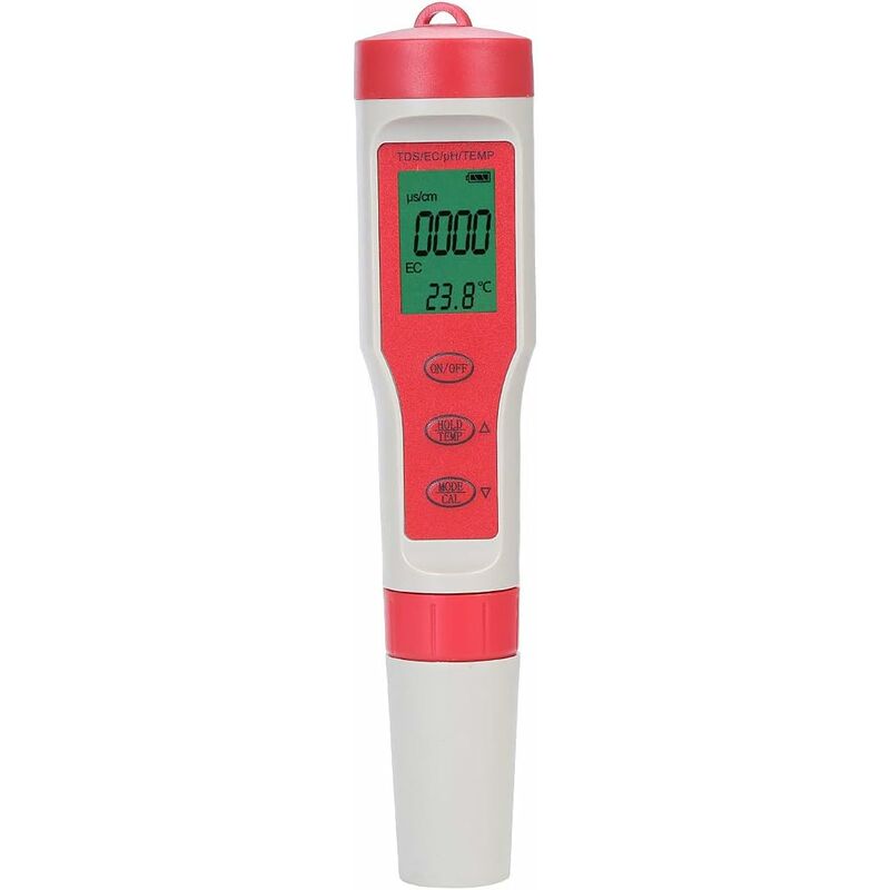 foto del prodotto tester digitale multifunzione ph acqua 4 in 1, ph tds ec monitor temperatura per industria domestica idroterapia idroponica acquario acqua potabile