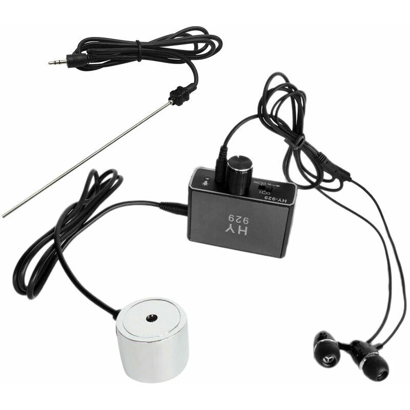 foto del prodotto tester e rilevatore di tensione, kit tester per monitor sensore rilevatore di perdite per tubi dell acqua, auricolari a doppia sonda, kit