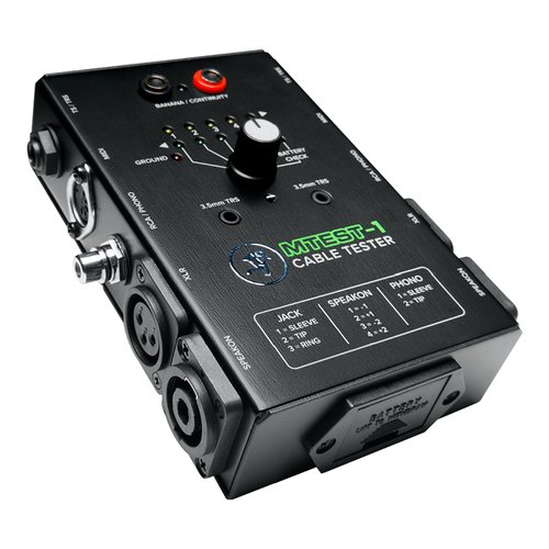 foto del prodotto tester mackie mtest 1 per cavi audio black