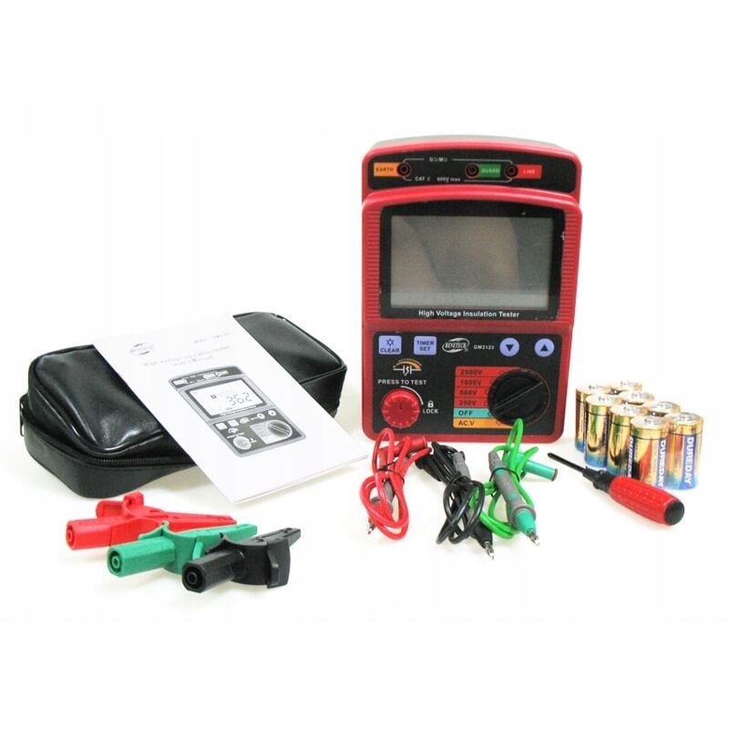 foto del prodotto tester misuratore di resistenza di isolamento 100g benetech