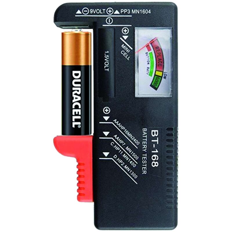 foto del prodotto tester per batteria duracell