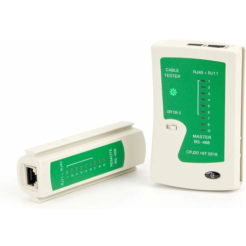 foto del prodotto tester per cavi di rete per cavi rj45 e rj11