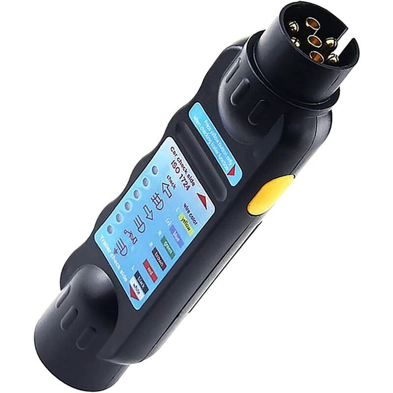 foto del prodotto tester per circuiti luci rimorchio 12v a 7 pin tester luci per rimorchio a 7 pin strumenti di test diagnostici per yacht per auto