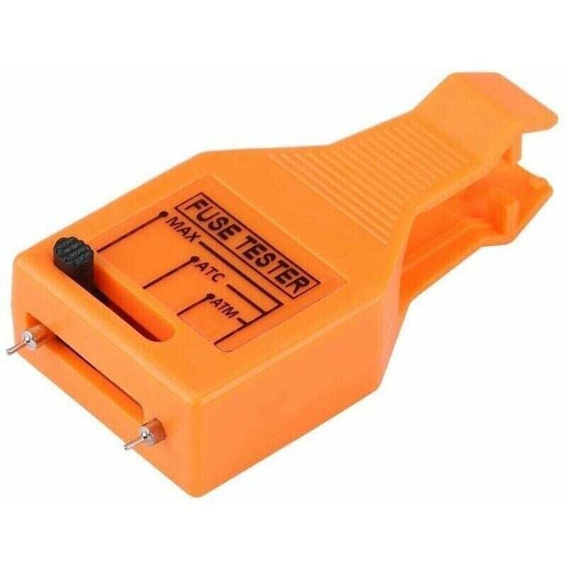 foto del prodotto tester per fusibili automobilistici, strumento di rimozione del tester per fusibili per auto multifunzionale tester per fusibili per lama