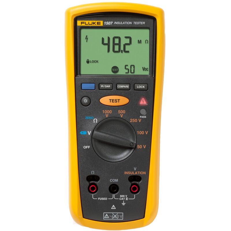 foto del prodotto tester per il test di resistenza d isolamento fluke 1507