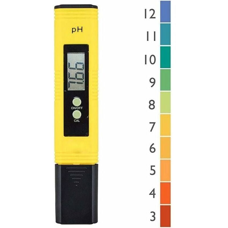 foto del prodotto tester ph professionale, funzione di calibrazione automatica e intervallo di misurazione 0,00-14,00 per acqua, intervallo di misurazione per piscina