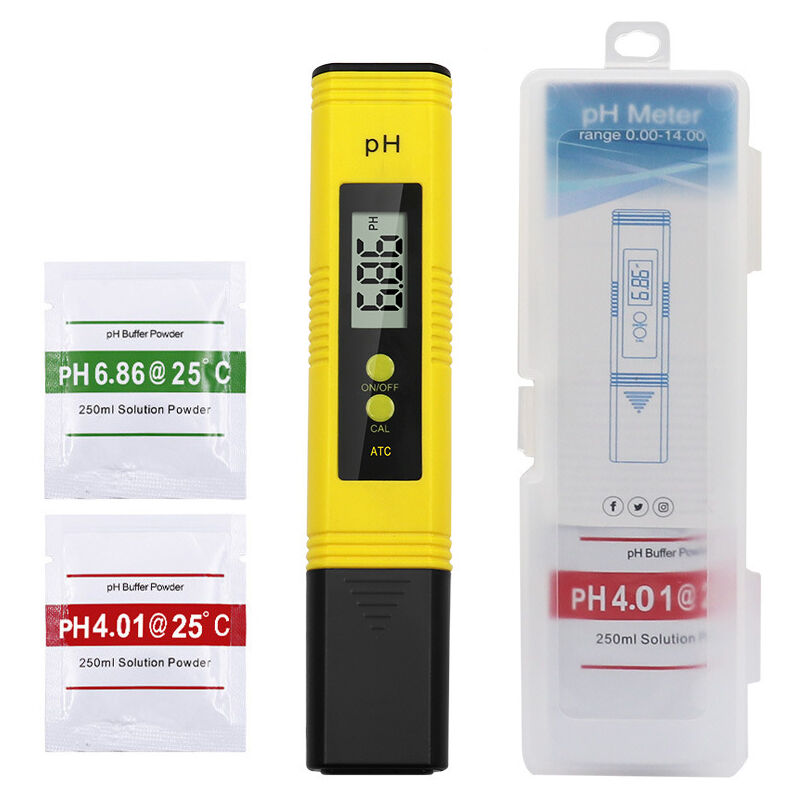 foto del prodotto tester ph professionale, funzione di calibrazione automatica e intervallo di misurazione 0,00 14,00 per acquario portatile idroponica piscina