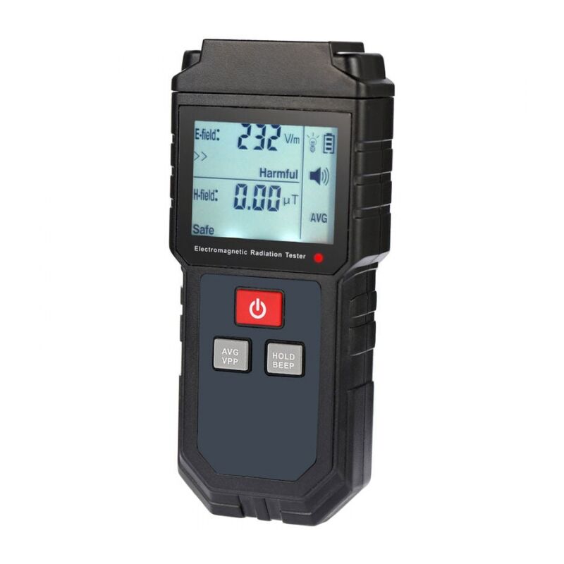 immagine 0 del prodotto tester portatile per radiazioni elettromagnetiche, rilevatore di dosimetro di campo elettrico e magnetico, con allarme sonoro e luminoso