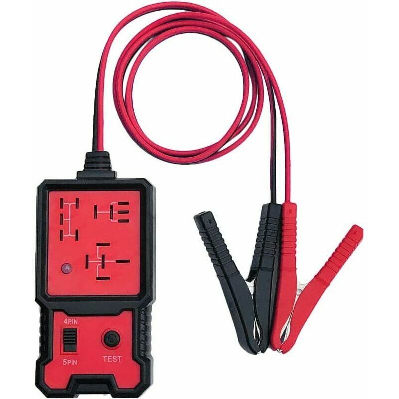 foto del prodotto tester rel elettronico controllo batteria auto 12v con clip strumento diagnostico rel automatico