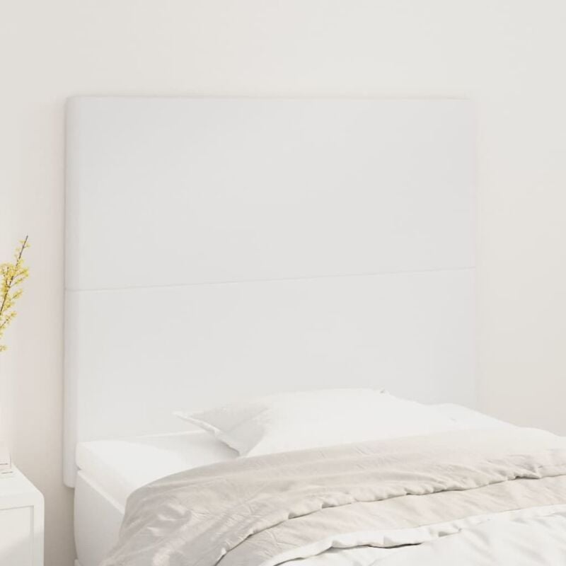 foto del prodotto testiera 2 pz bianca 90x5x78 88 cm in similpelle vidaxl