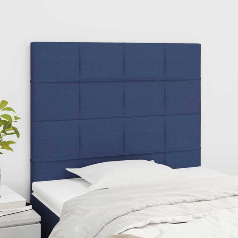 foto del prodotto testiera 2 pz blu 90x5x78 88 cm in tessuto