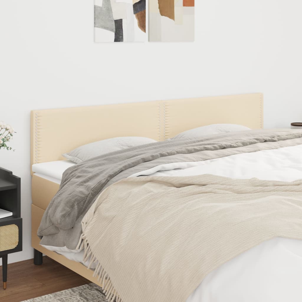 foto del prodotto testiera 2 pz crema 80x5x78 88 cm in tessuto cod mxl 52662