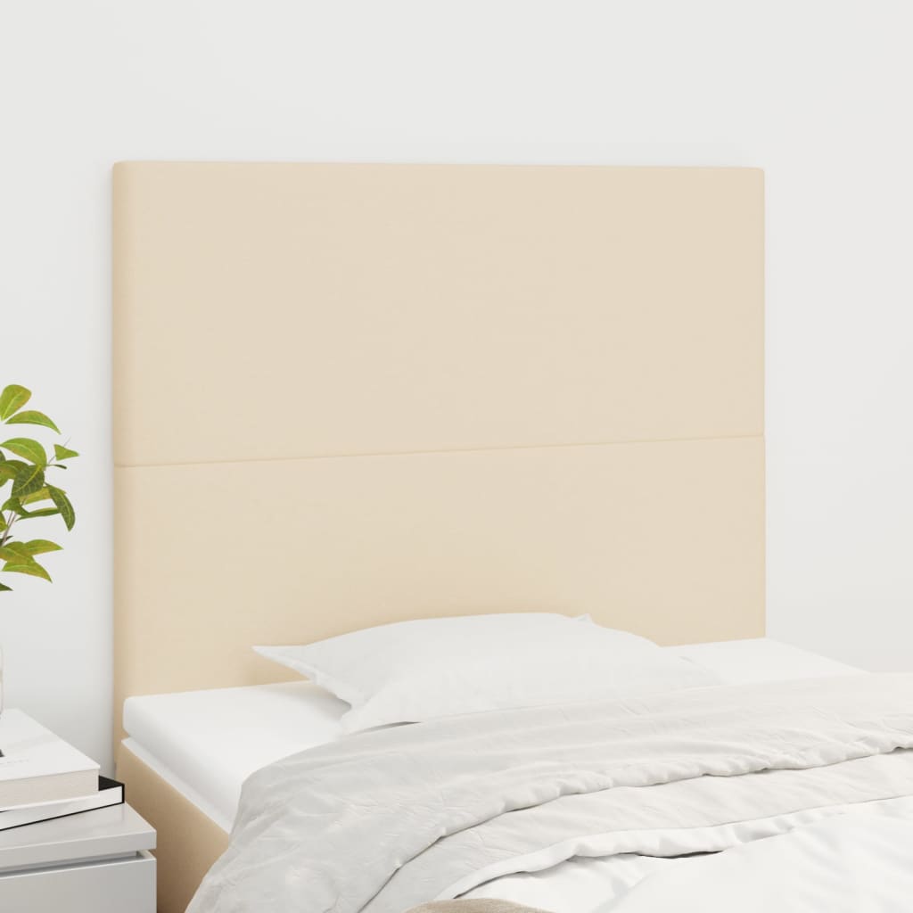 foto del prodotto testiera 2 pz crema 90x5x78 88 cm in tessuto