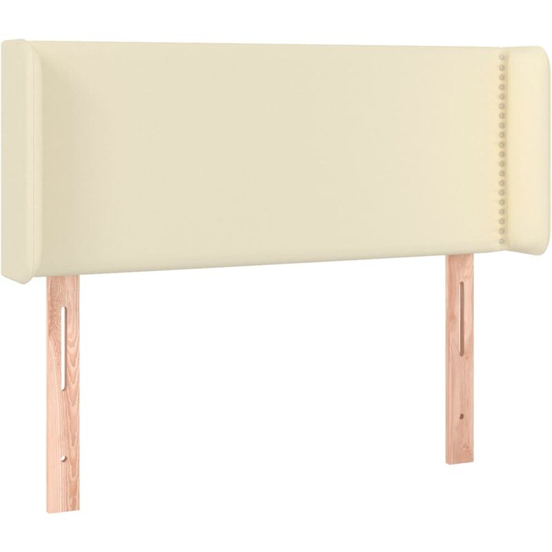 foto del prodotto testiera a led crema 103x16x78 88 cm in similpelle vidaxl
