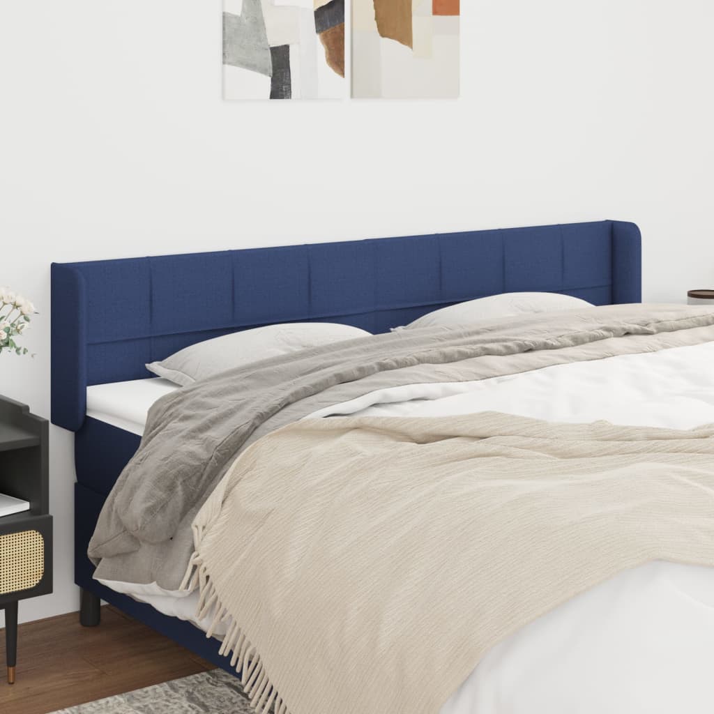 foto del prodotto testiera ad orecchio blu 183x16x78 88 cm in tessuto cod mxl 51626