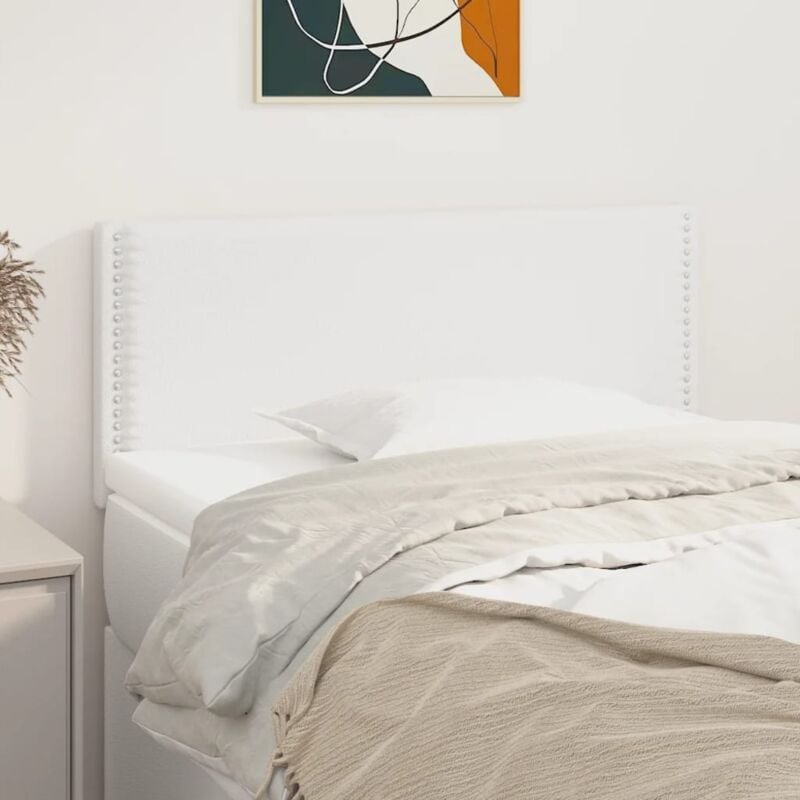 foto del prodotto testiera bianca 90x5x78 88 cm in similpelle vidaxl