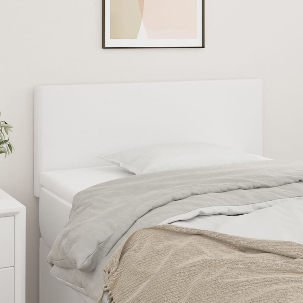foto del prodotto testiera bianco 100x5x78 88 cm in similpelle cod mxl 53265