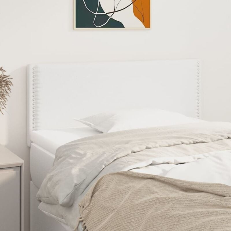 foto del prodotto testiera bianco 100x5x78 88 cm in similpelle vidaxl