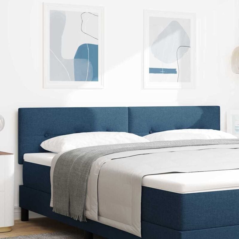foto del prodotto testiera button tufted blu 180 cm tessuto vidaxl