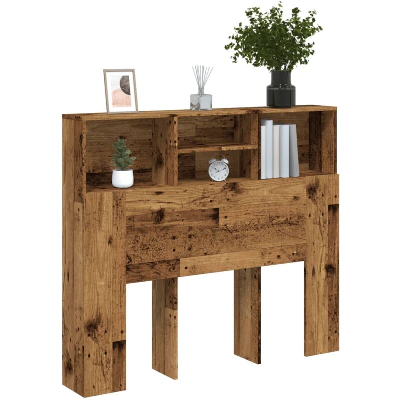 foto del prodotto testiera con contenitore legno 120x19x103,5 cm in truciolato vidaxl