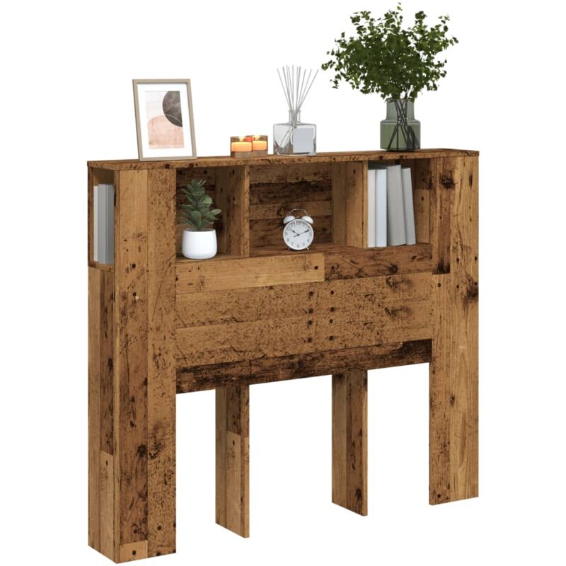 foto del prodotto testiera con contenitore legno 120x19x104,5 cm in multistrato vidaxl