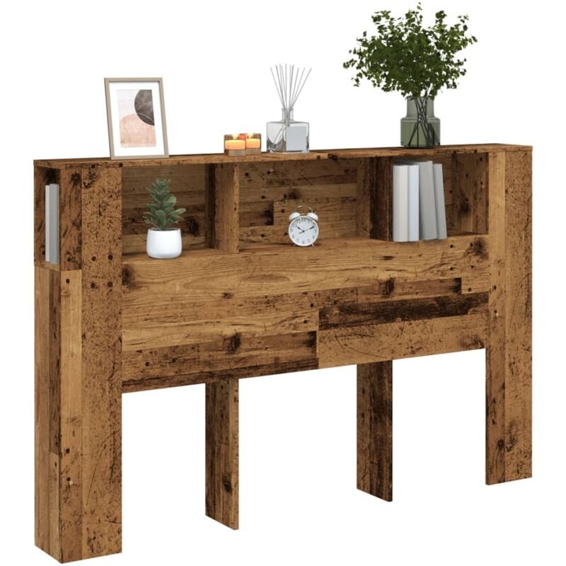 foto del prodotto testiera con contenitore legno 160x18,5x103,5 cm in truciolato vidaxl