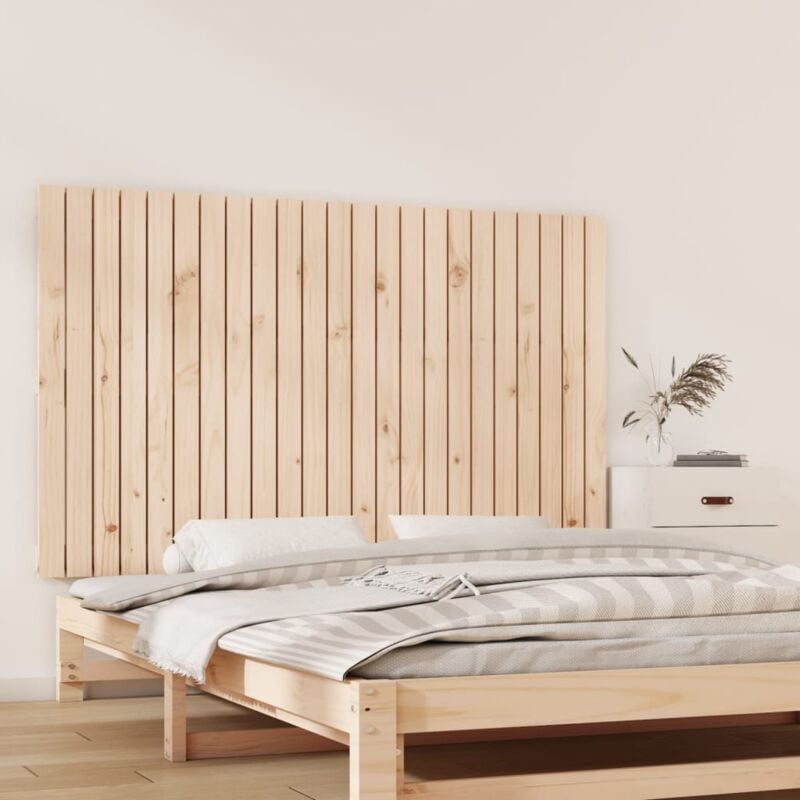 foto del prodotto testiera da parete 147x3x90 cm in legno massello di pino - vidaxl