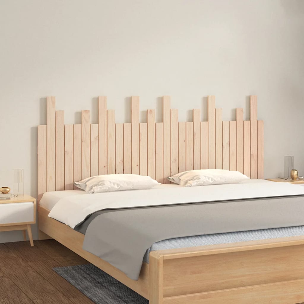 foto del prodotto testiera da parete 185x3x80 cm in legno massello di pino cod mxl 51749