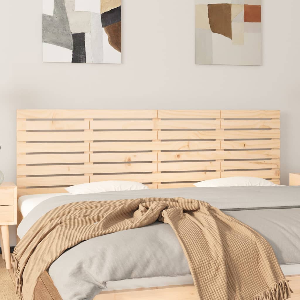 foto del prodotto testiera da parete 186x3x63 cm in legno massello di pino cod mxl 53180