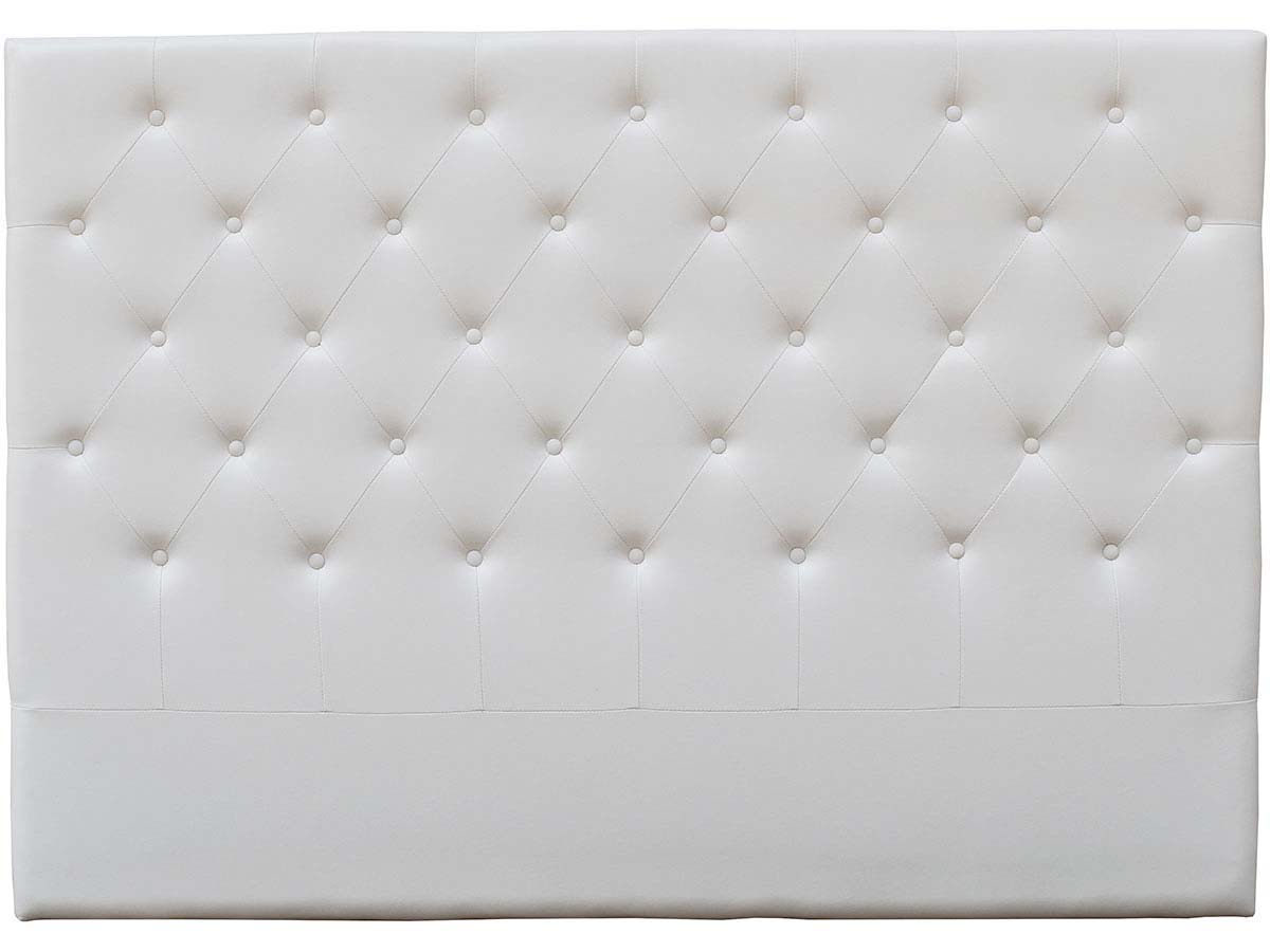 foto del prodotto testiera del letto imbottita 149m d co in pvc bianco