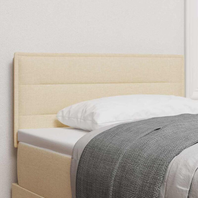foto del prodotto testiera design lines crema 80 cm tessuto vidaxl