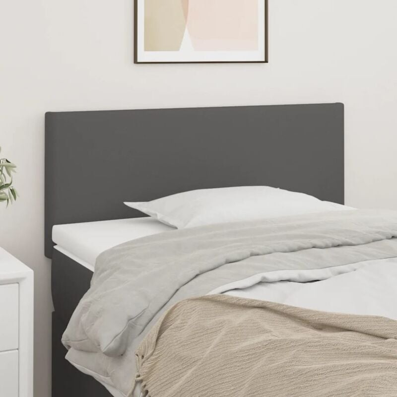 foto del prodotto testiera grigia 80x5x78 88 cm in similpelle vidaxl