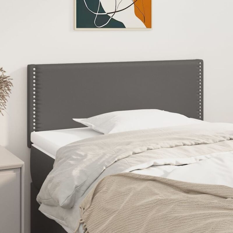 foto del prodotto testiera grigia 80x5x78 88 cm in similpelle vidaxl