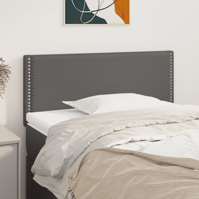 foto del prodotto testiera grigio 100x5x78 88 cm in similpelle vidaxl