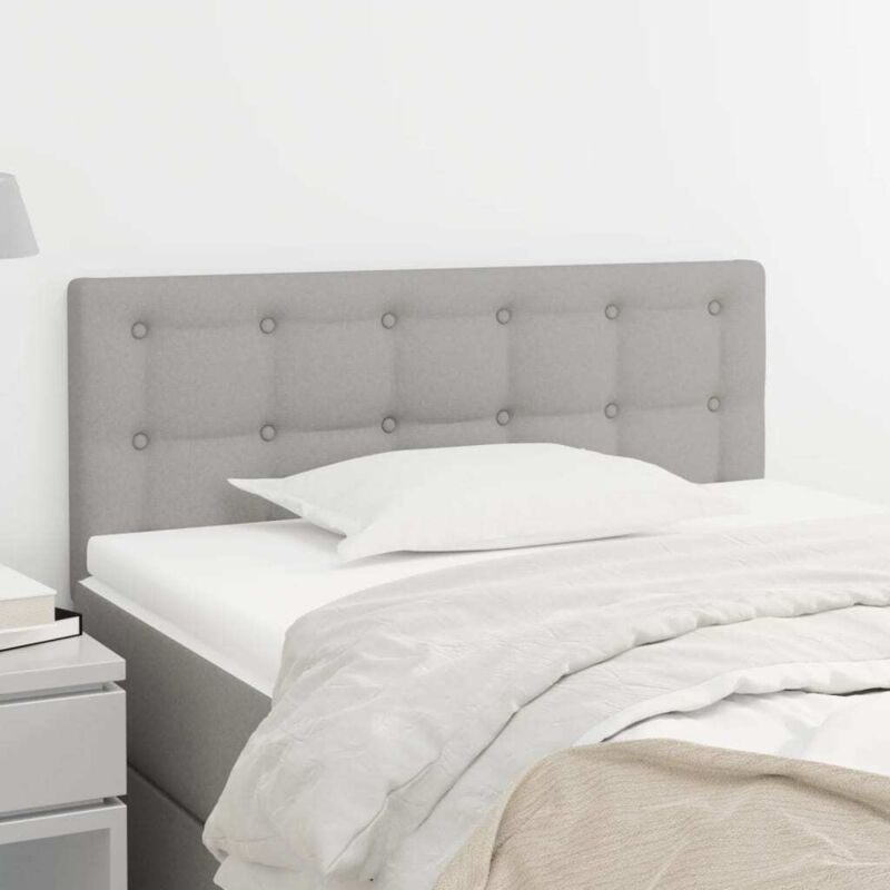 foto del prodotto testiera grigio chiaro 80x5x78 88 cm in tessuto vidaxl