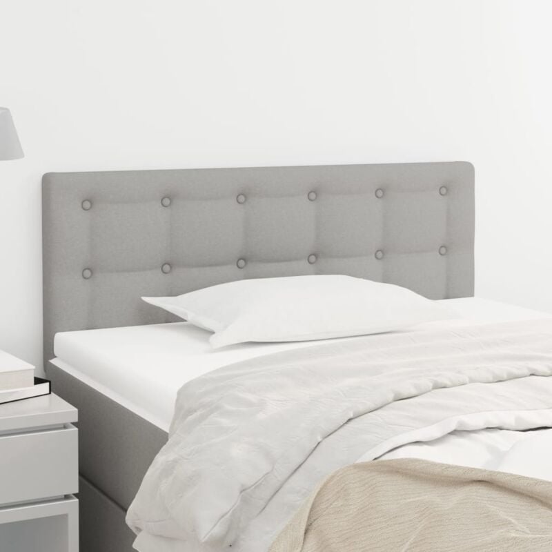 foto del prodotto testiera grigio chiaro 90x5x78/88 cm in tessuto - vidaxl