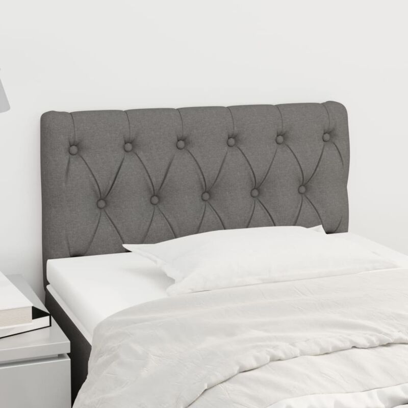 foto del prodotto testiera grigio scuro 80 x 7 x 78 88 cm in tessuto vidaxl