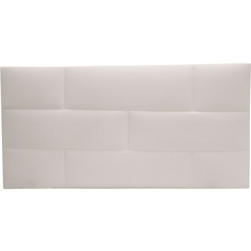 foto del prodotto testiera imbottita cube mini per cameretta ragazzi in colore bianco mattone 106x54x3 cm