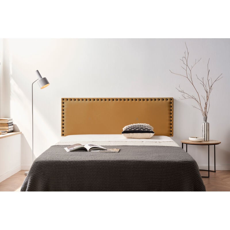 foto del prodotto testiera imbottita modena similpelle 100x55x8 cm moonia