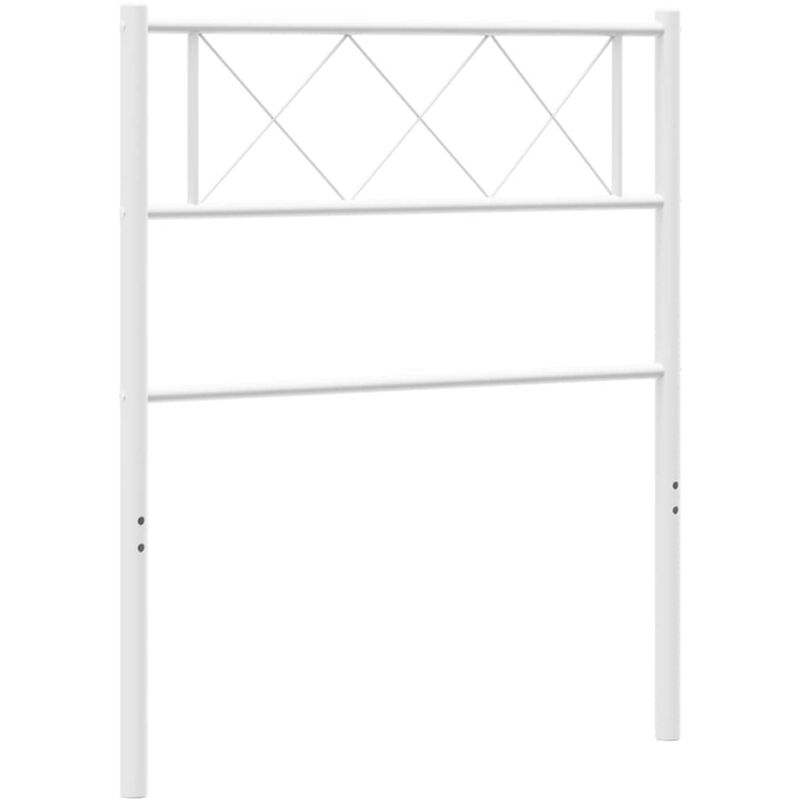 foto del prodotto testiera in metallo bianco 100 cm vidaxl