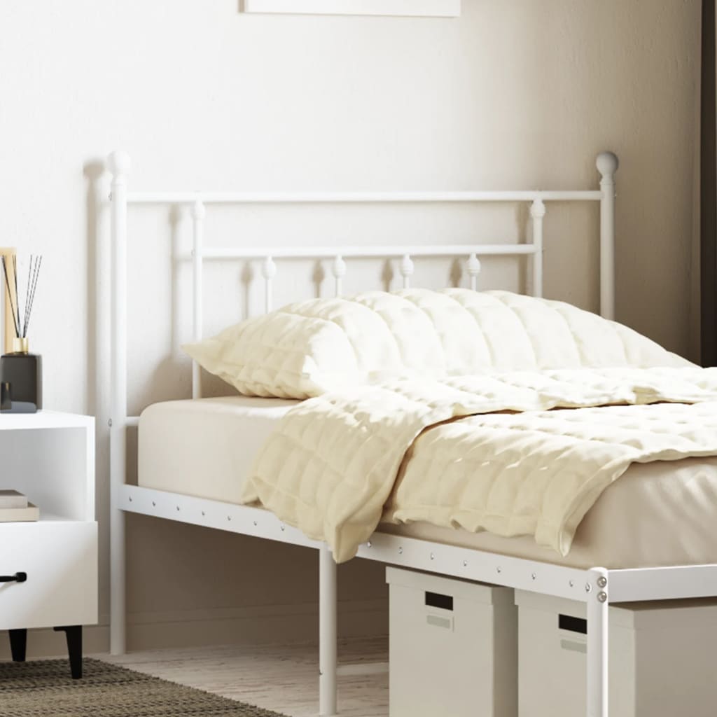 foto del prodotto testiera in metallo bianco 107 cmcod mxl 81871