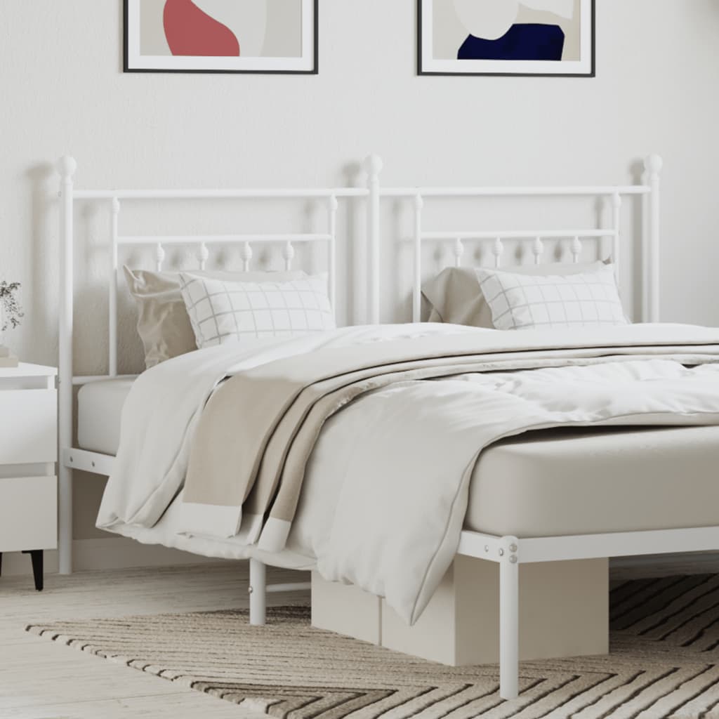 foto del prodotto testiera in metallo bianco 160 cmcod mxl 81885