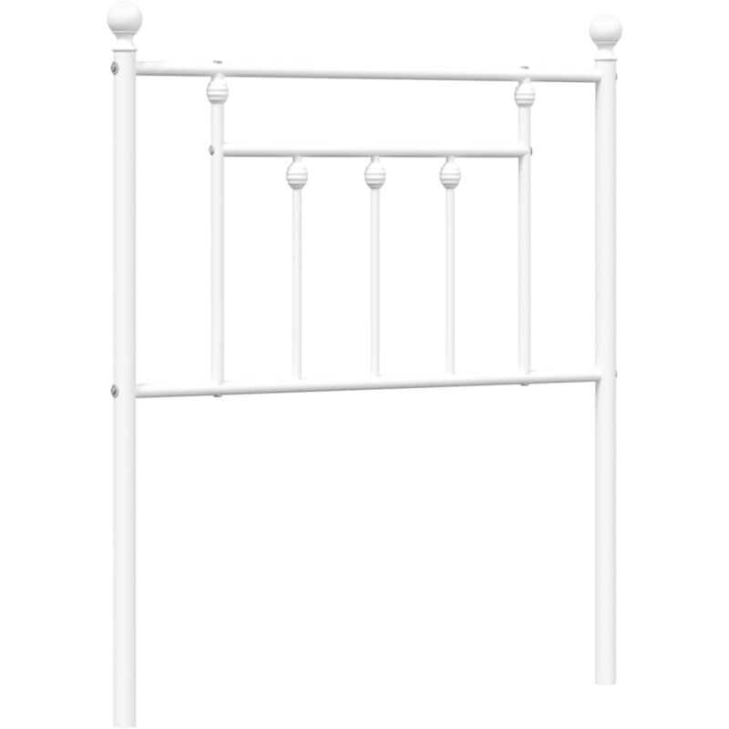 foto del prodotto testiera in metallo bianco 75 cm vidaxl