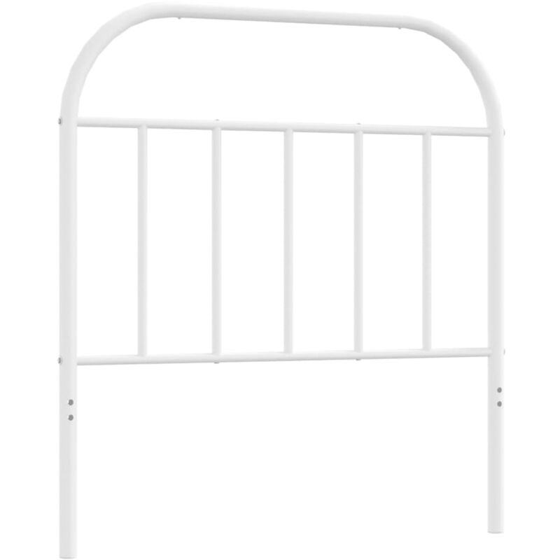 foto del prodotto testiera in metallo bianco 80 cm vidaxl