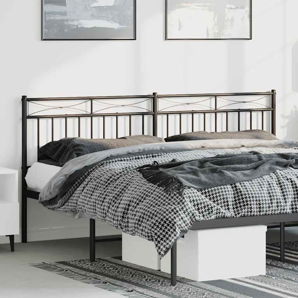 foto del prodotto testiera in metallo nero 180 cmcod mxl 115701