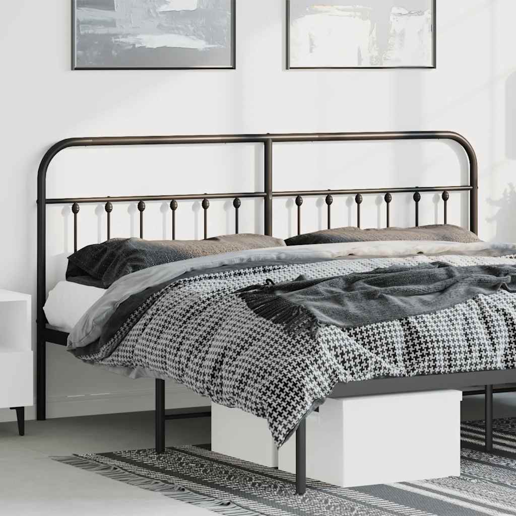 foto del prodotto testiera in metallo nero 180 cmcod mxl 129706