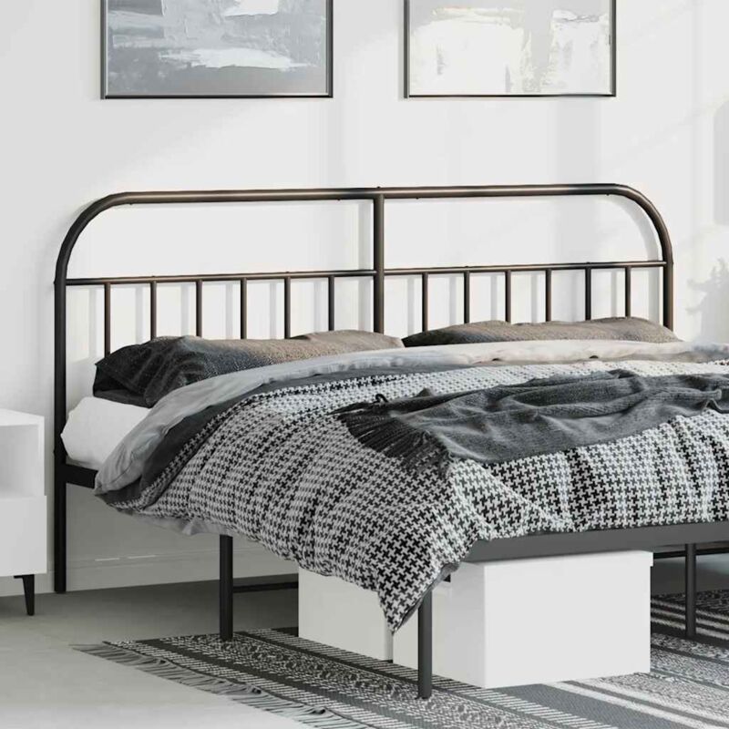 foto del prodotto testiera in metallo nero 180 cmcod mxl 129760