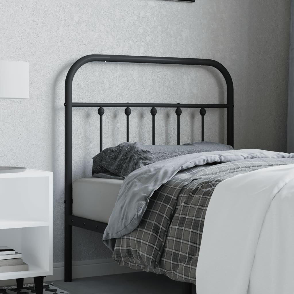 foto del prodotto testiera in metallo nero 80 cmcod mxl 105736